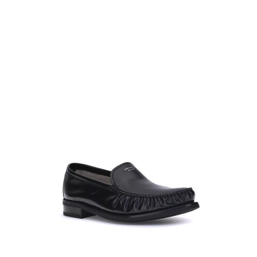 Prada Brushed Leather Loafers