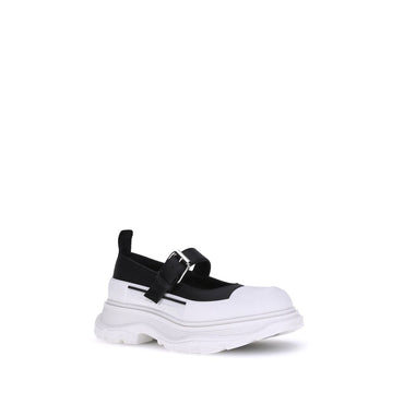 Alexander McQueen Black Rubber Ballet Flats