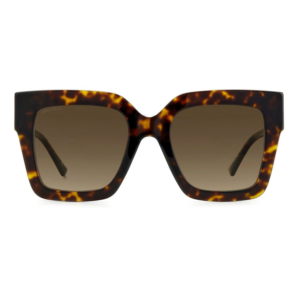 Jimmy Choo Brown Haircalf Sunglasses