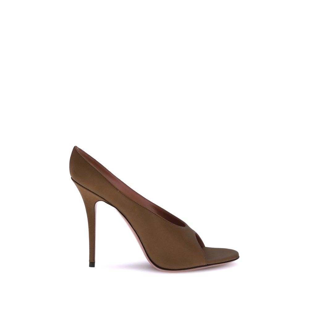Amina Muaddi Anok satin Sandals