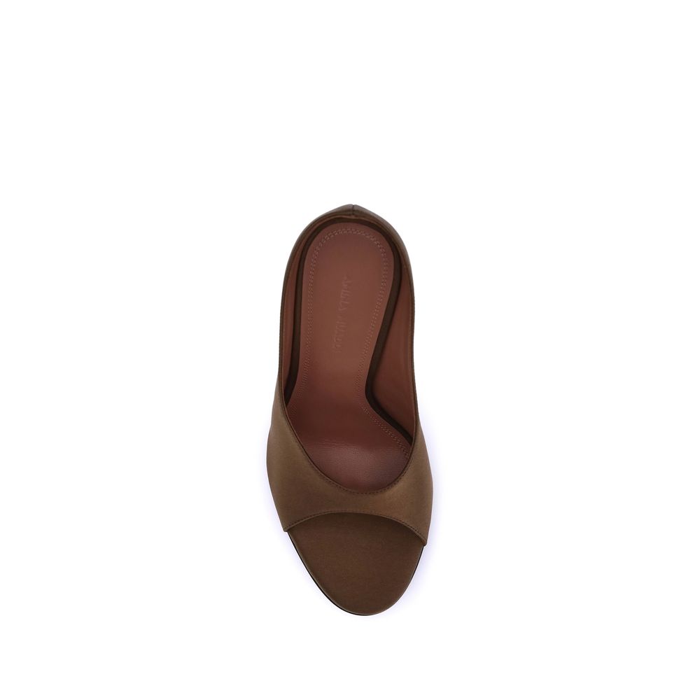 Amina Muaddi Anok satin Sandals
