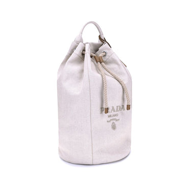 Prada Linen Bucket Bag