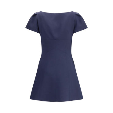 Alexander McQueen Short Dress with short gathered sleeves