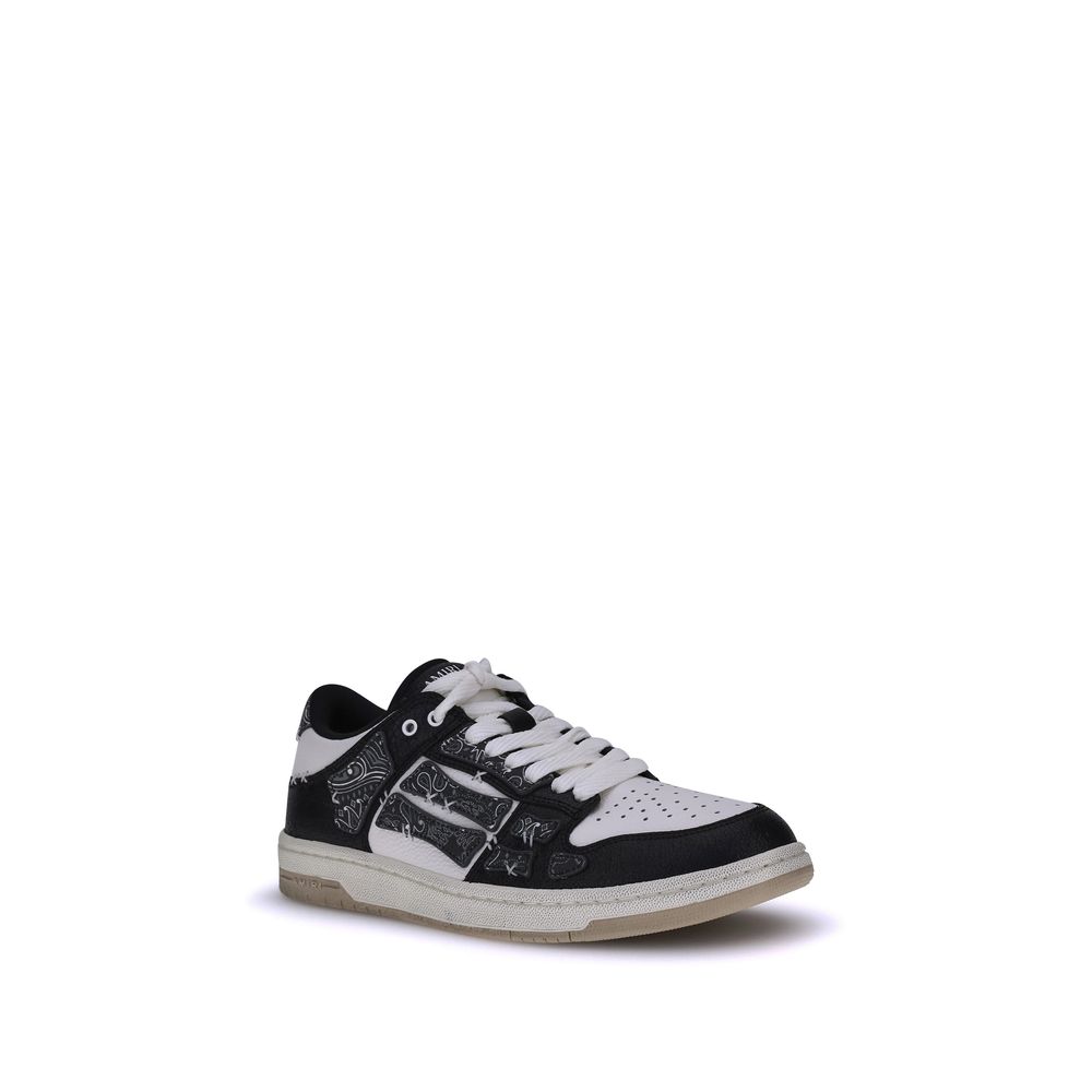 Amiri Bandana Skel Sneakers - Black and white sneaker with unique design