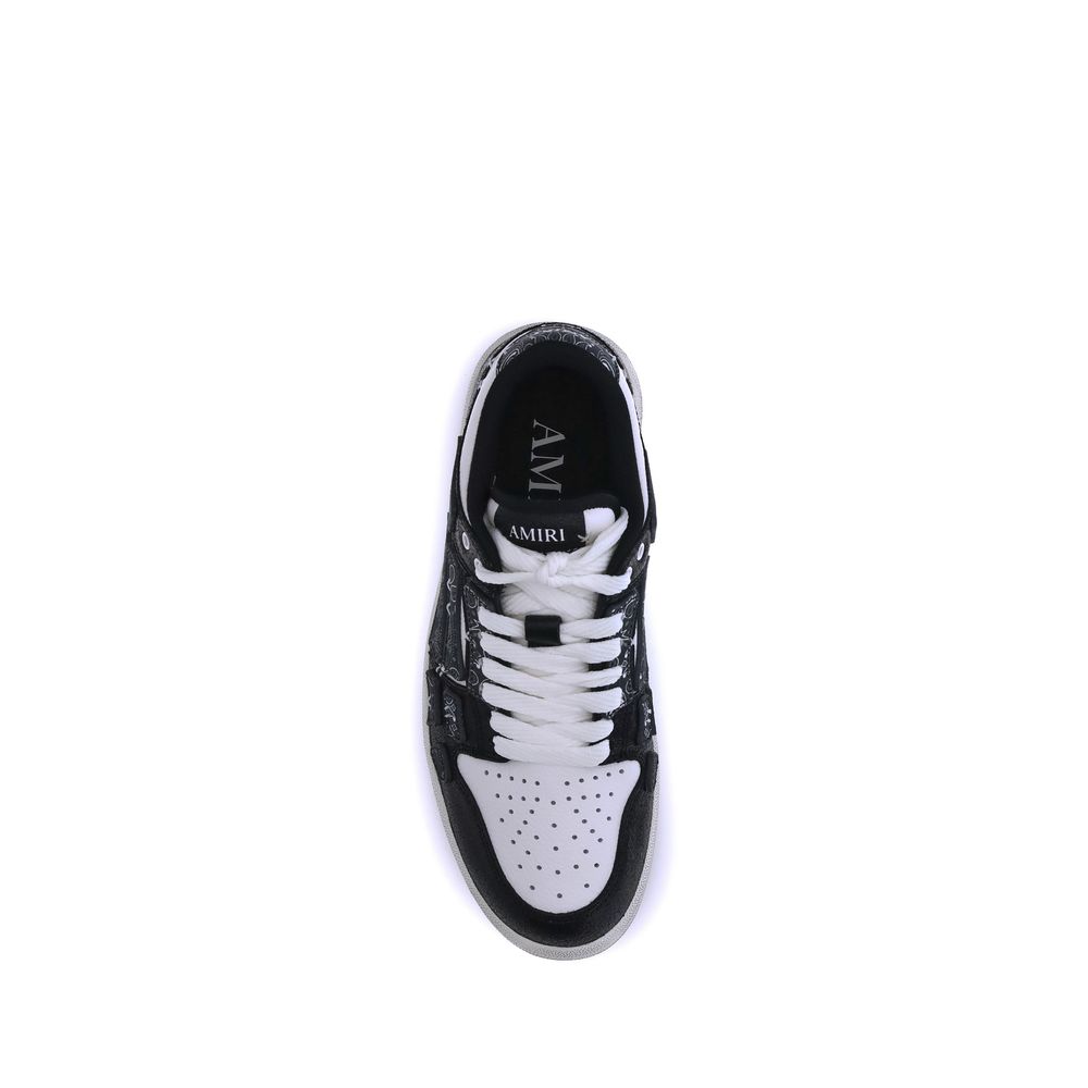 Amiri Bandana Skel Sneakers - Black and white sneaker with unique design