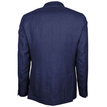 Made in Italy Blue Linen Blazer