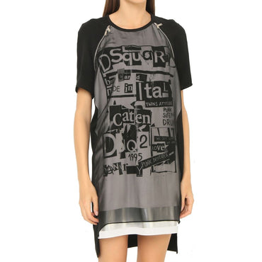 DsquaredΒ² Silk Printed Mini Dress