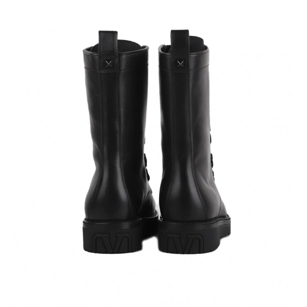 Valentino Garavani Combat Leather Boots