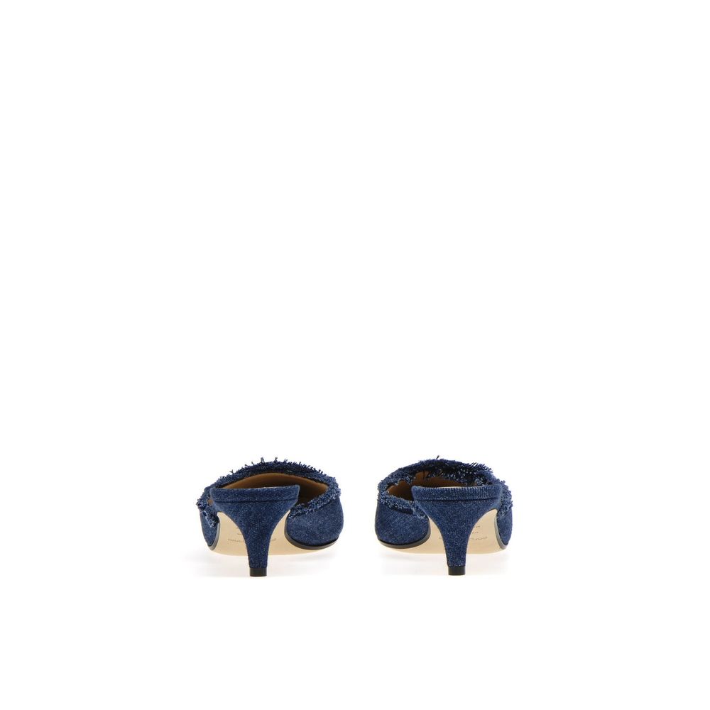 Sergio Rossi Denim Effect Mules