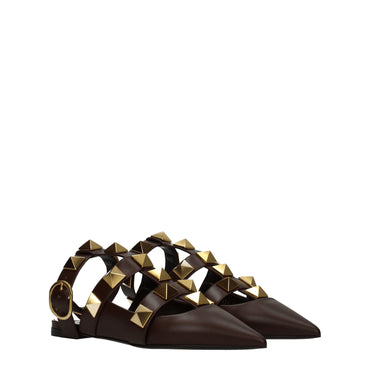 Valentino Garavani Brown Leather Sandal