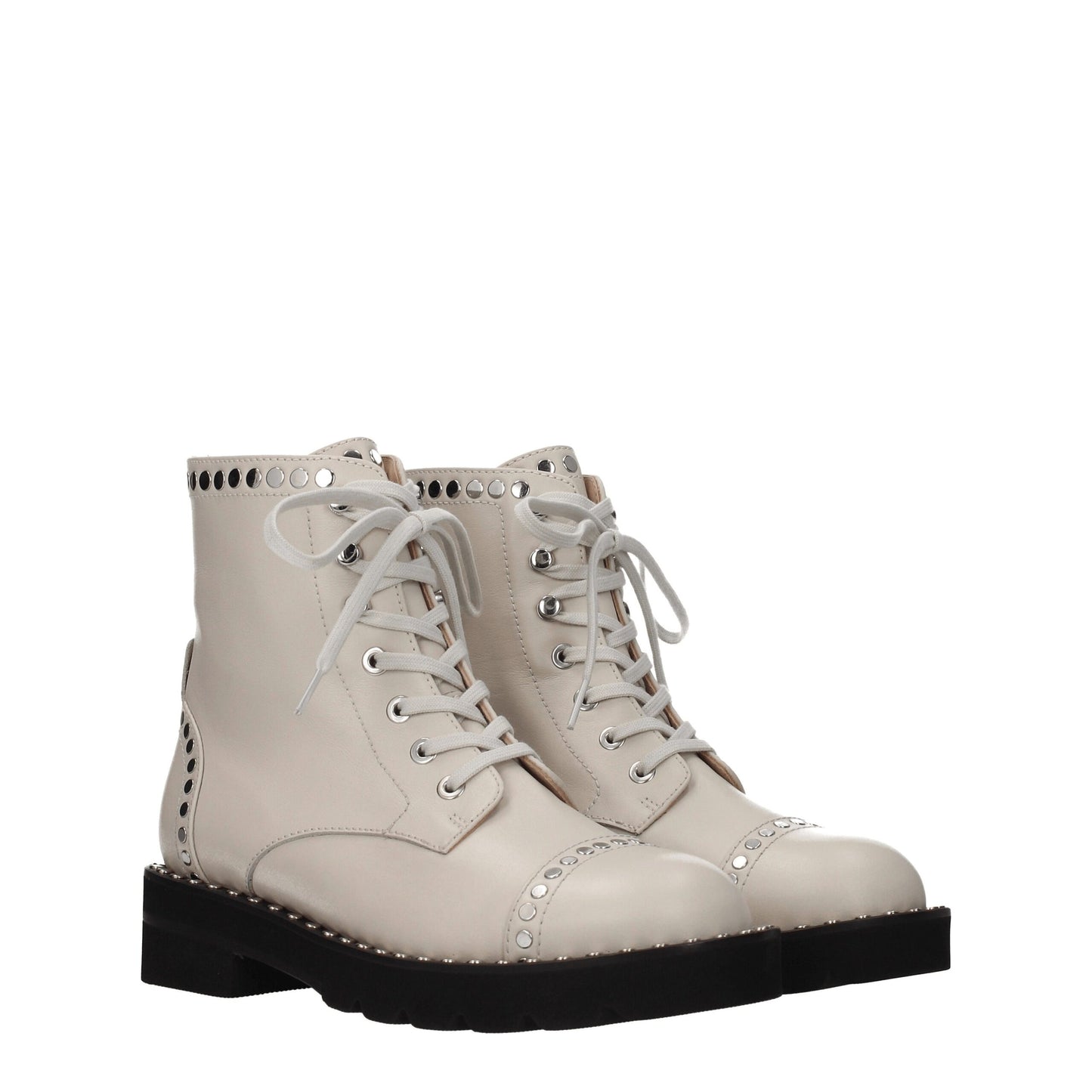 Stuart Weitzman Beige Leather Ankle