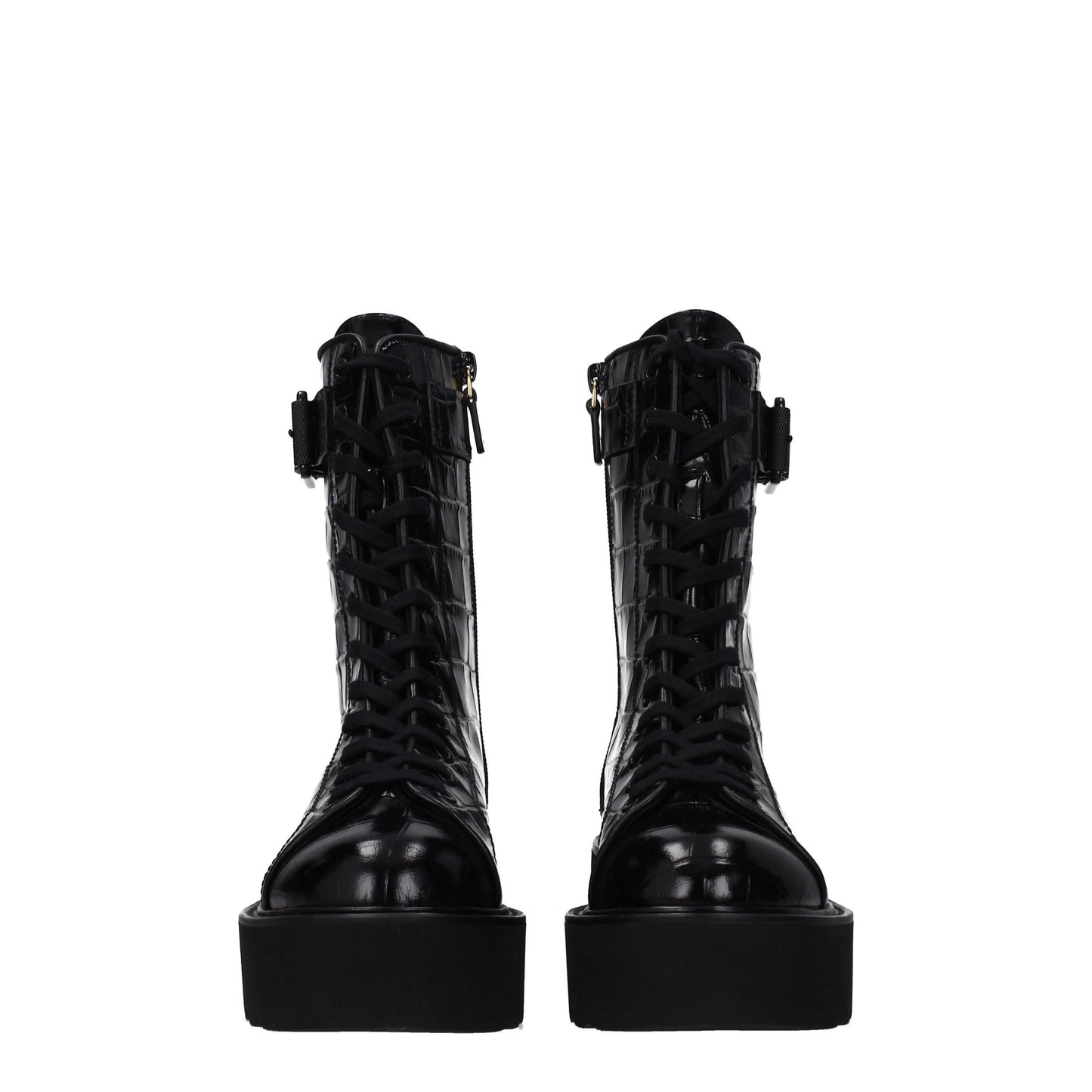 Stuart Weitzman Black Leather Ankle