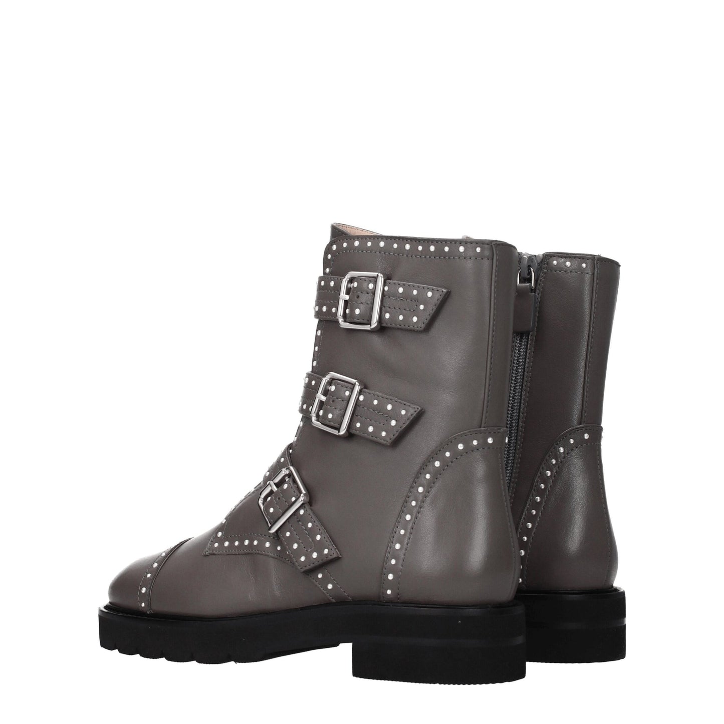 Stuart Weitzman Gray Leather Ankle