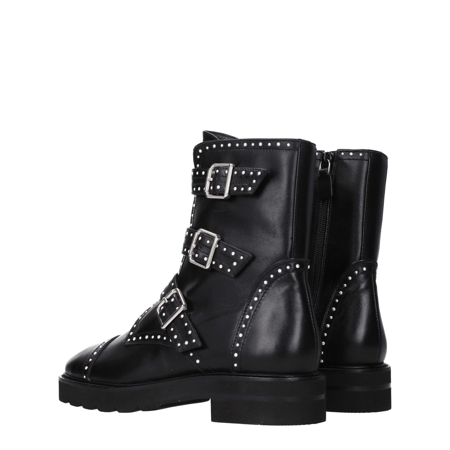Stuart Weitzman Black Leather Ankle