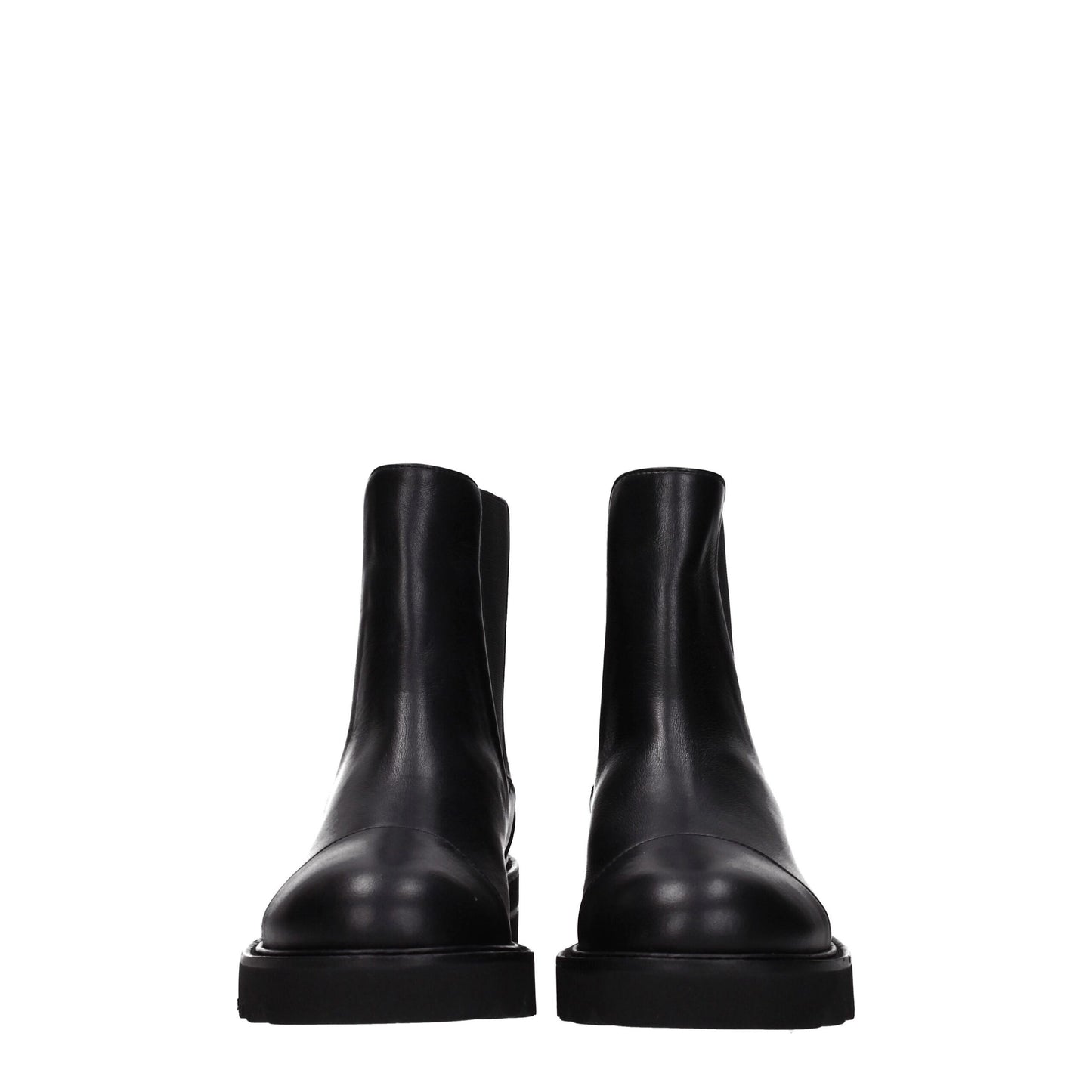 Stuart Weitzman Black Leather Ankle