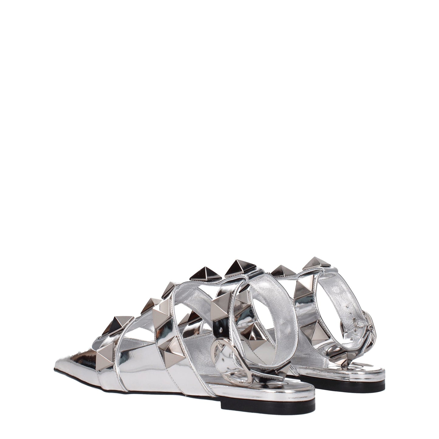 Valentino Garavani Gray Leather Sandal