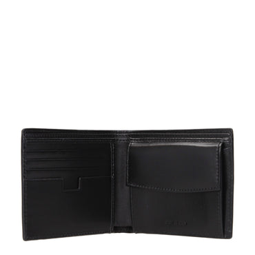 Testoni Black Leather Wallet