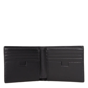 Testoni Black Leather Wallet
