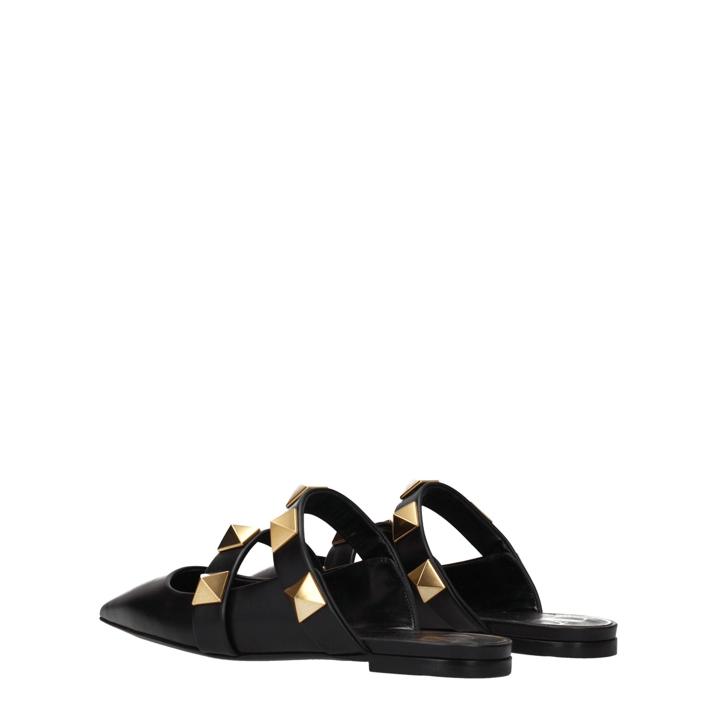Valentino Garavani Black Leather Sandal