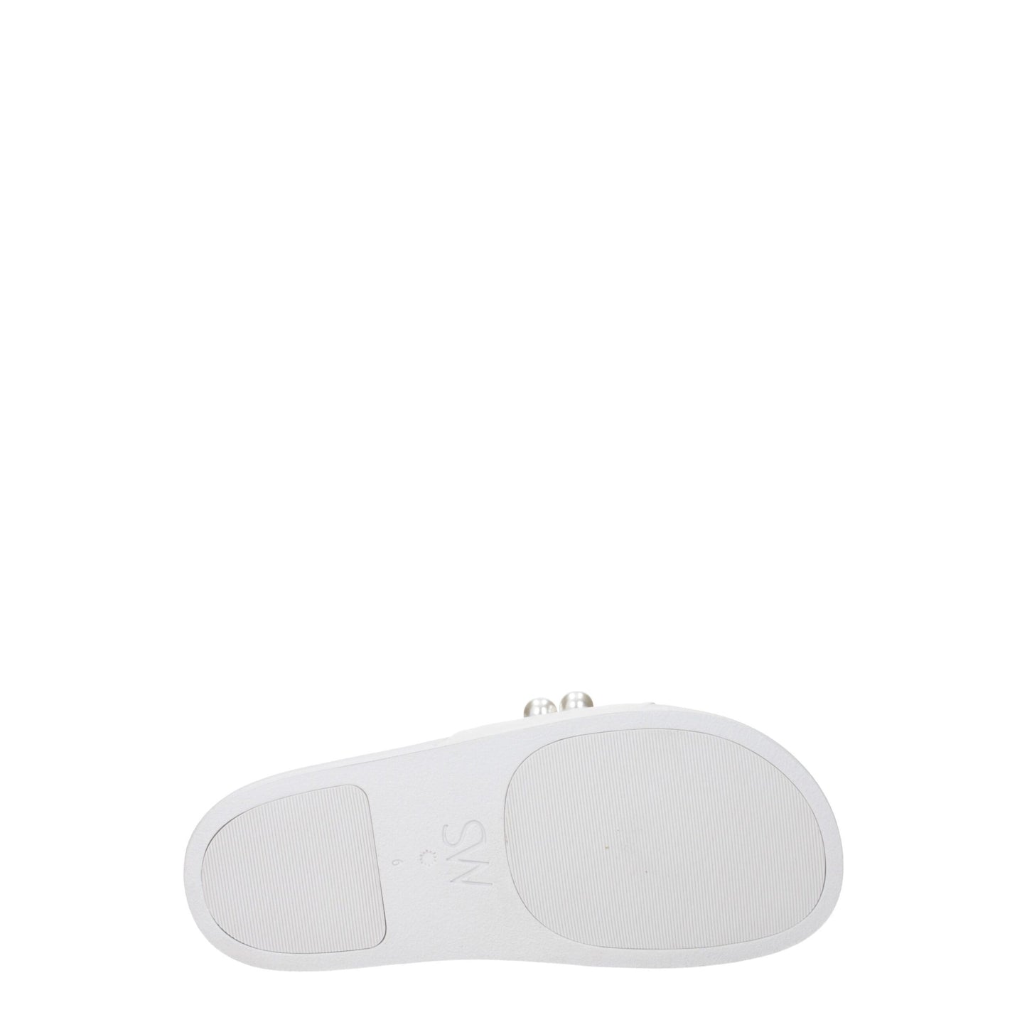 Stuart Weitzman White Leather Slipper