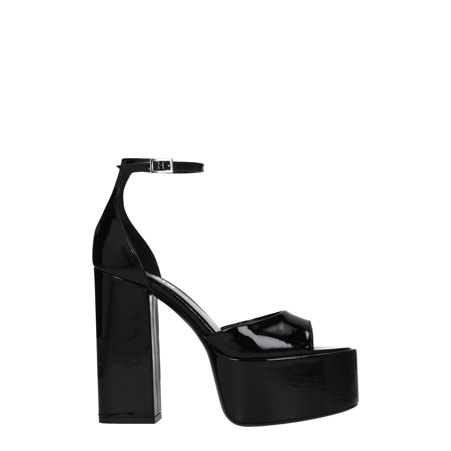 Paris Texas Black Leather Sandal