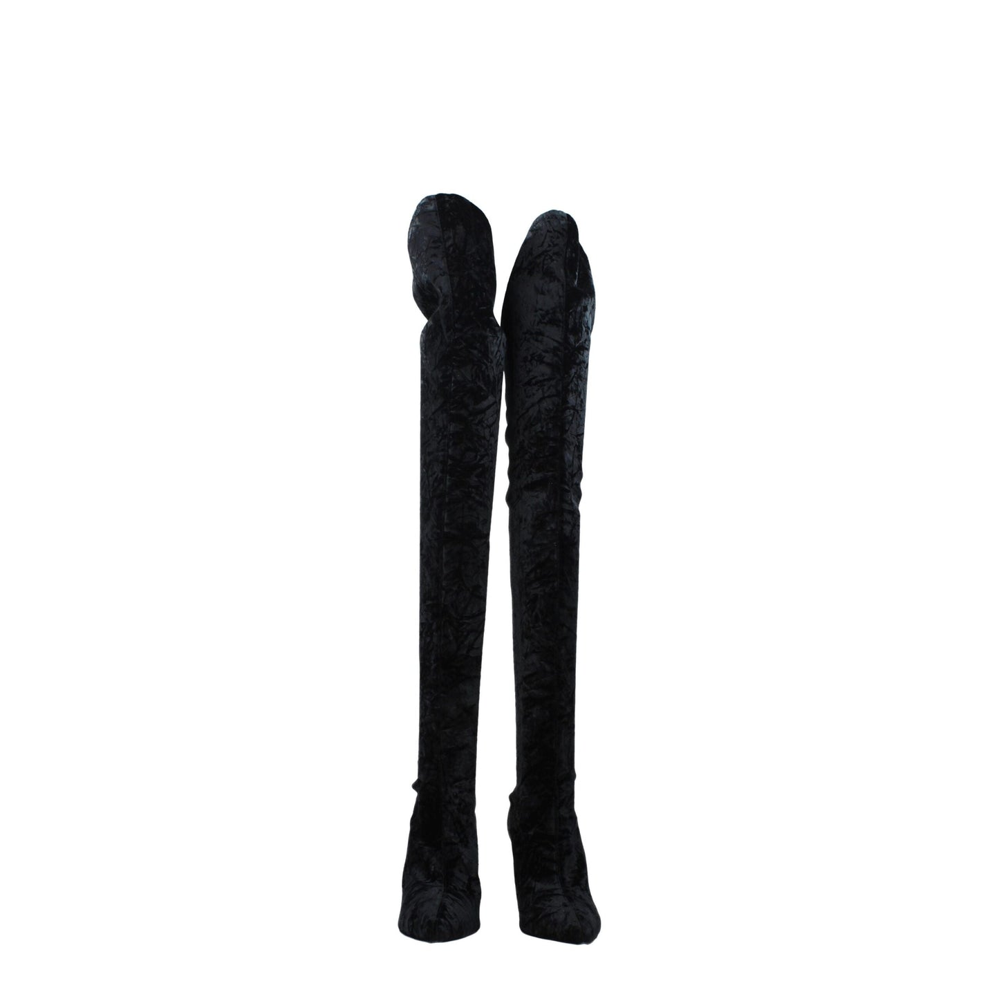 Paris Texas Black Velvet Boot