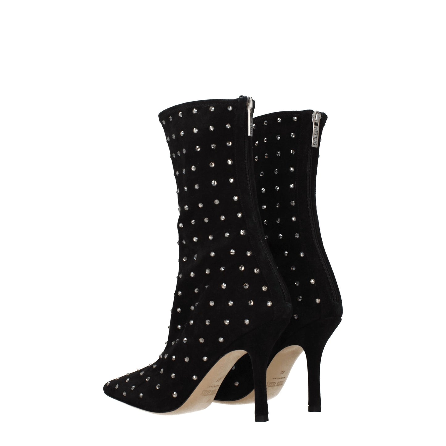 Paris Texas Black Leather Ankle