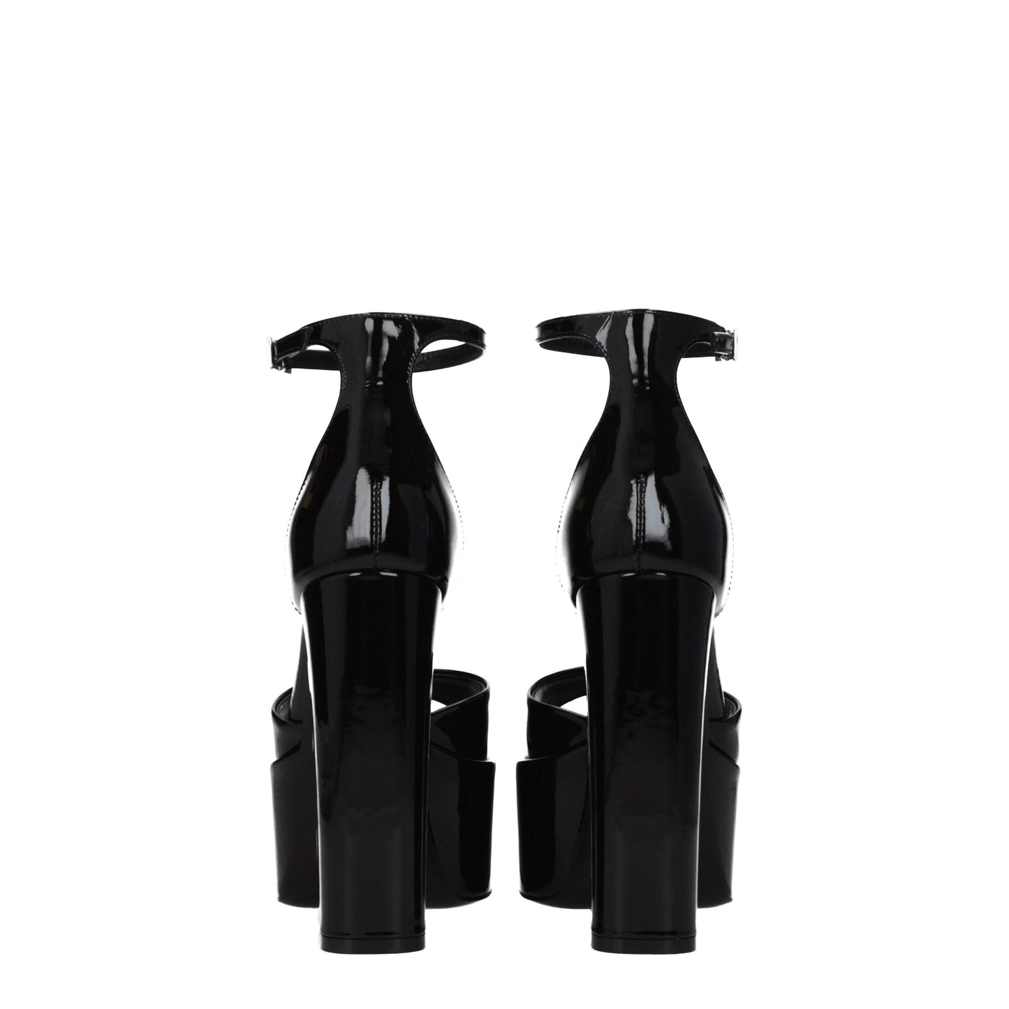 Paris Texas Black Leather Sandal