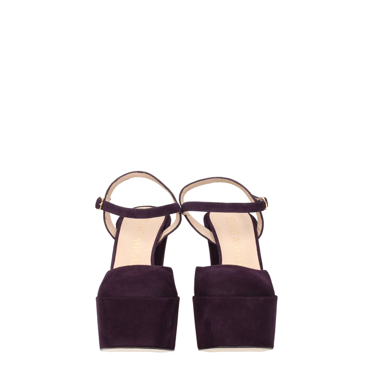 Stuart Weitzman Purple Leather Sandal