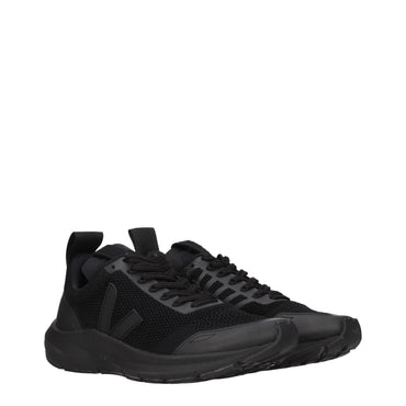 Veja Black Fabric Sneakers