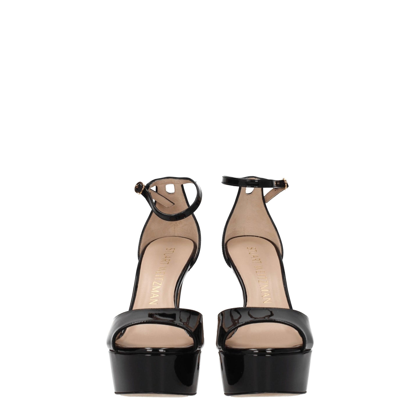 Stuart Weitzman Black Leather Sandal