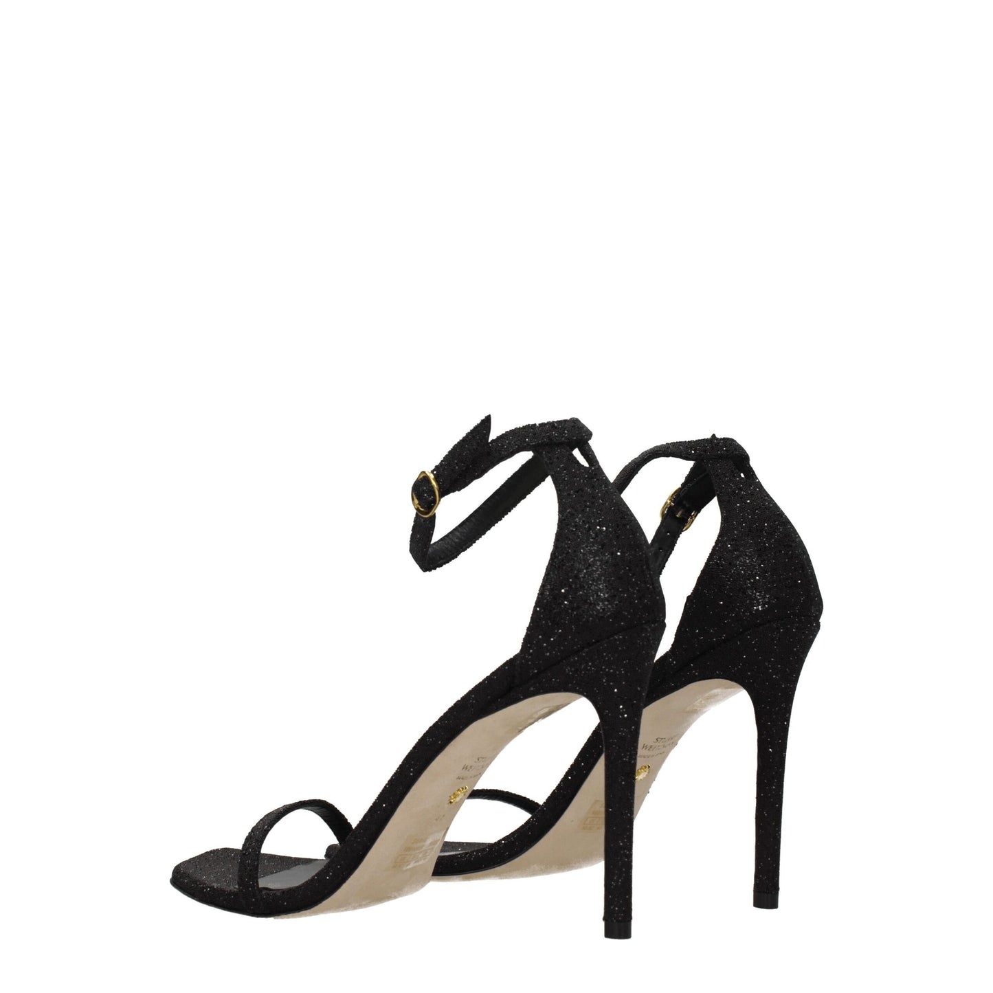 Stuart Weitzman Black Crystals Sandal