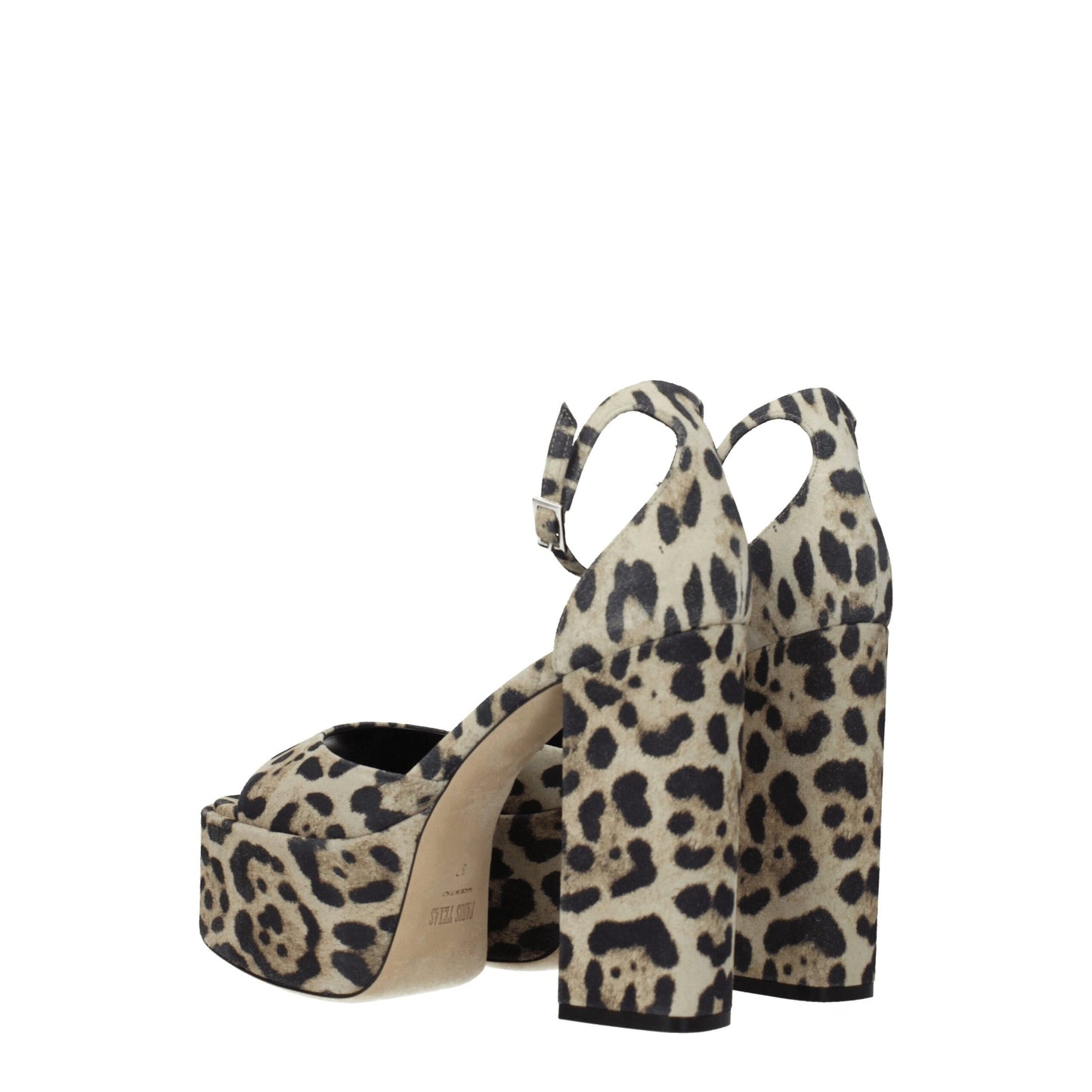 Paris Texas Beige Leather Sandal