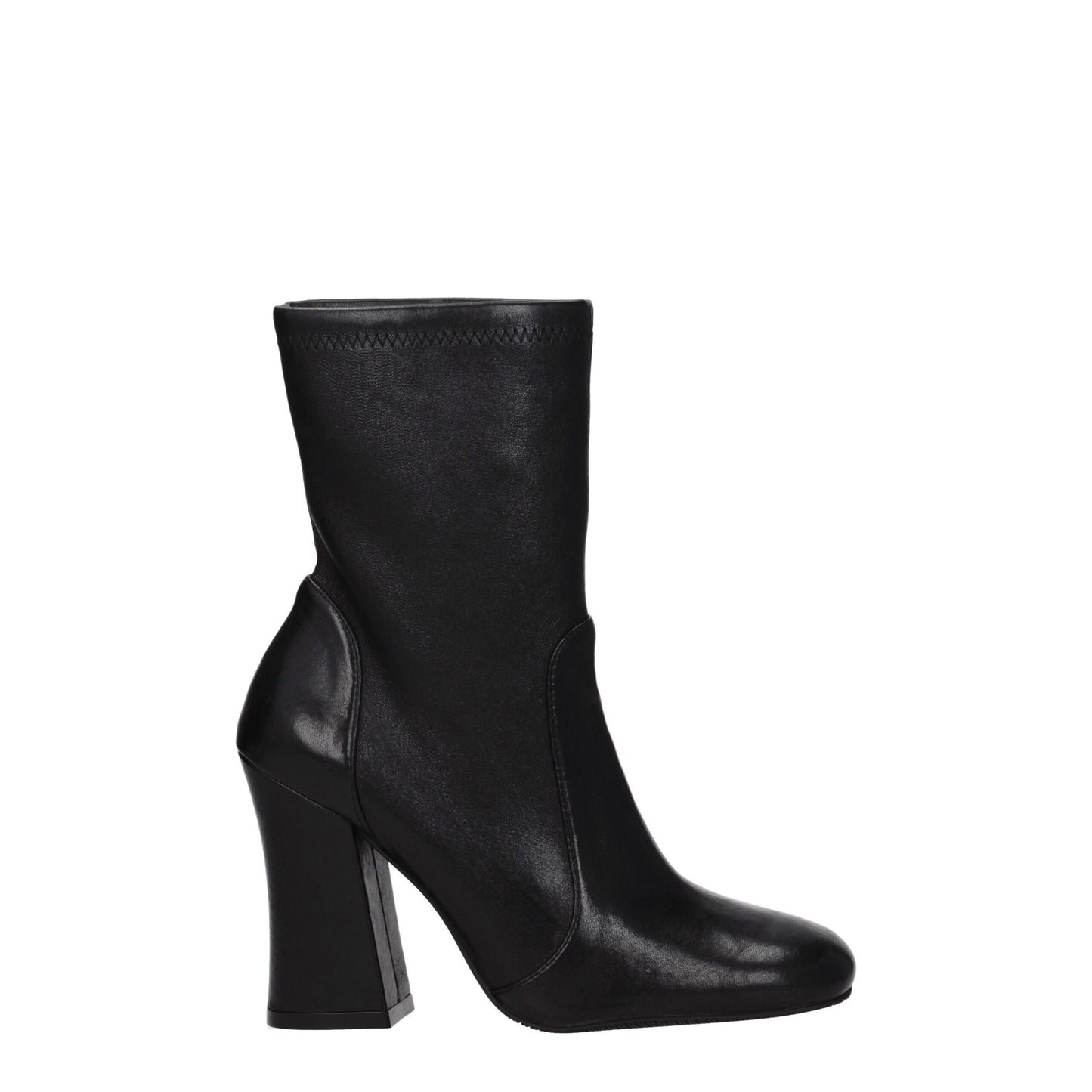Stuart Weitzman Black Leather Ankle