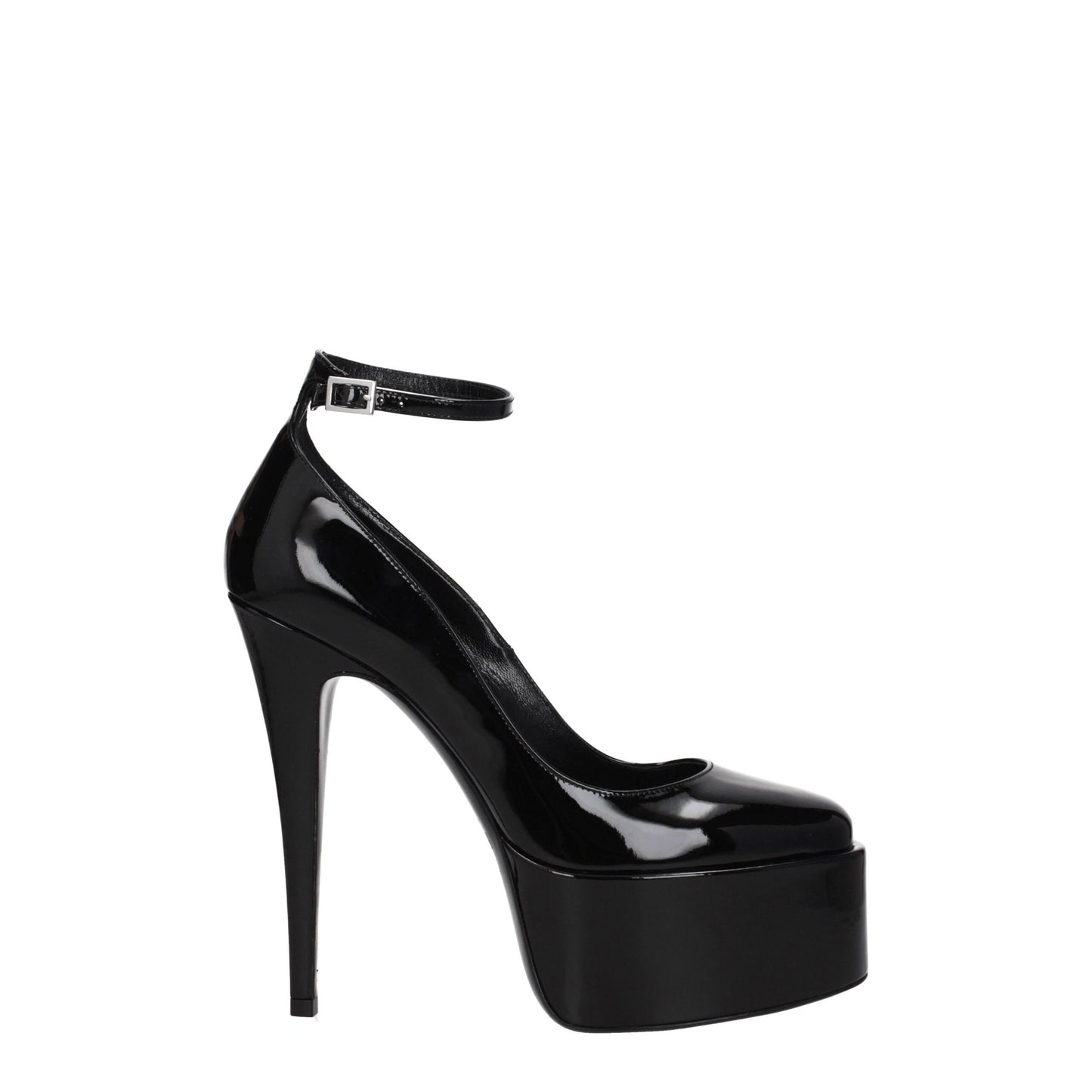 Paris Texas Black Leather Sandal