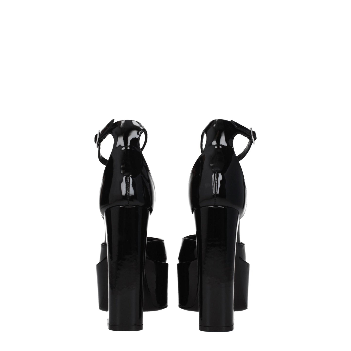 Paris Texas Black Leather Sandal