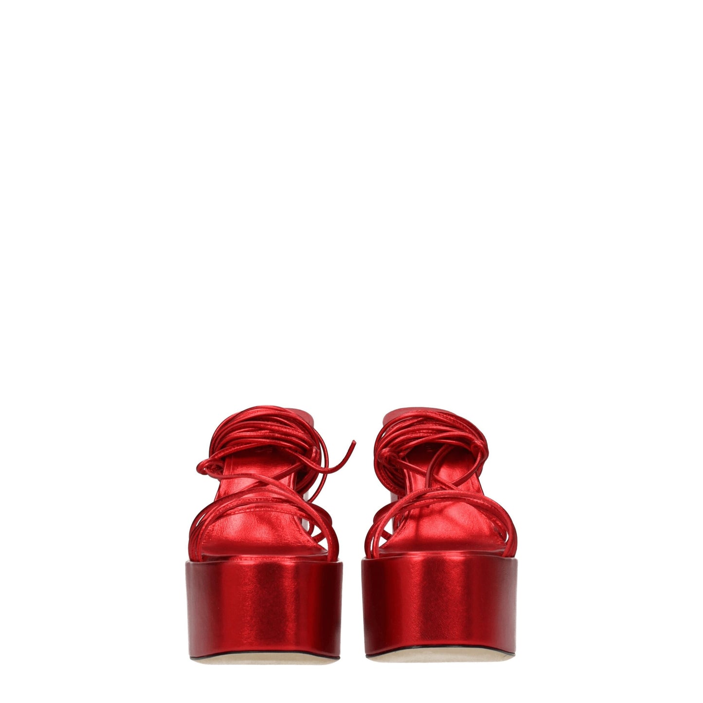 Paris Texas Red Leather Sandal