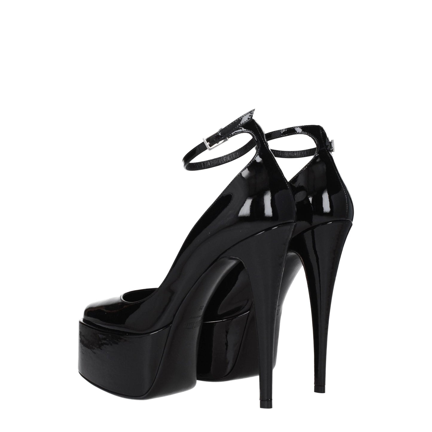 Paris Texas Black Leather Sandal