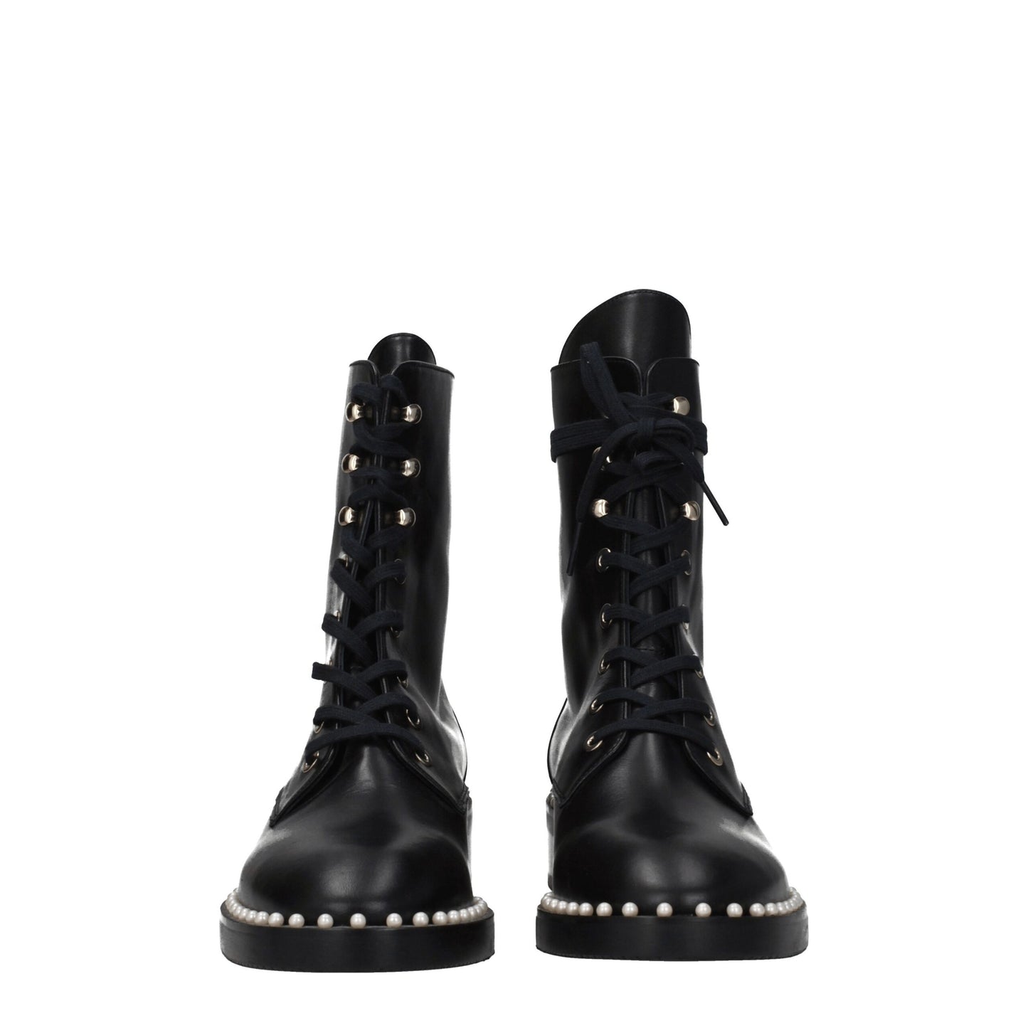 Stuart Weitzman Black Leather Ankle
