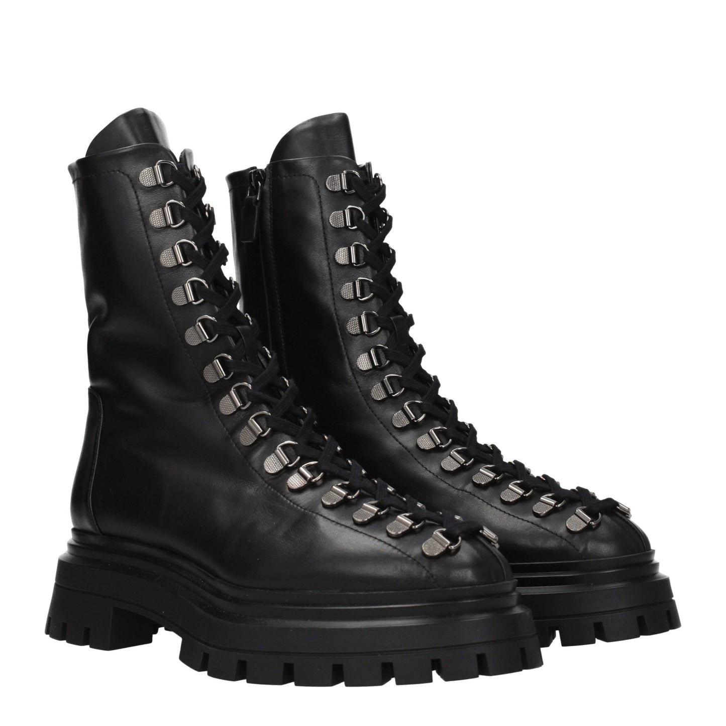 Stuart Weitzman Black Leather Ankle