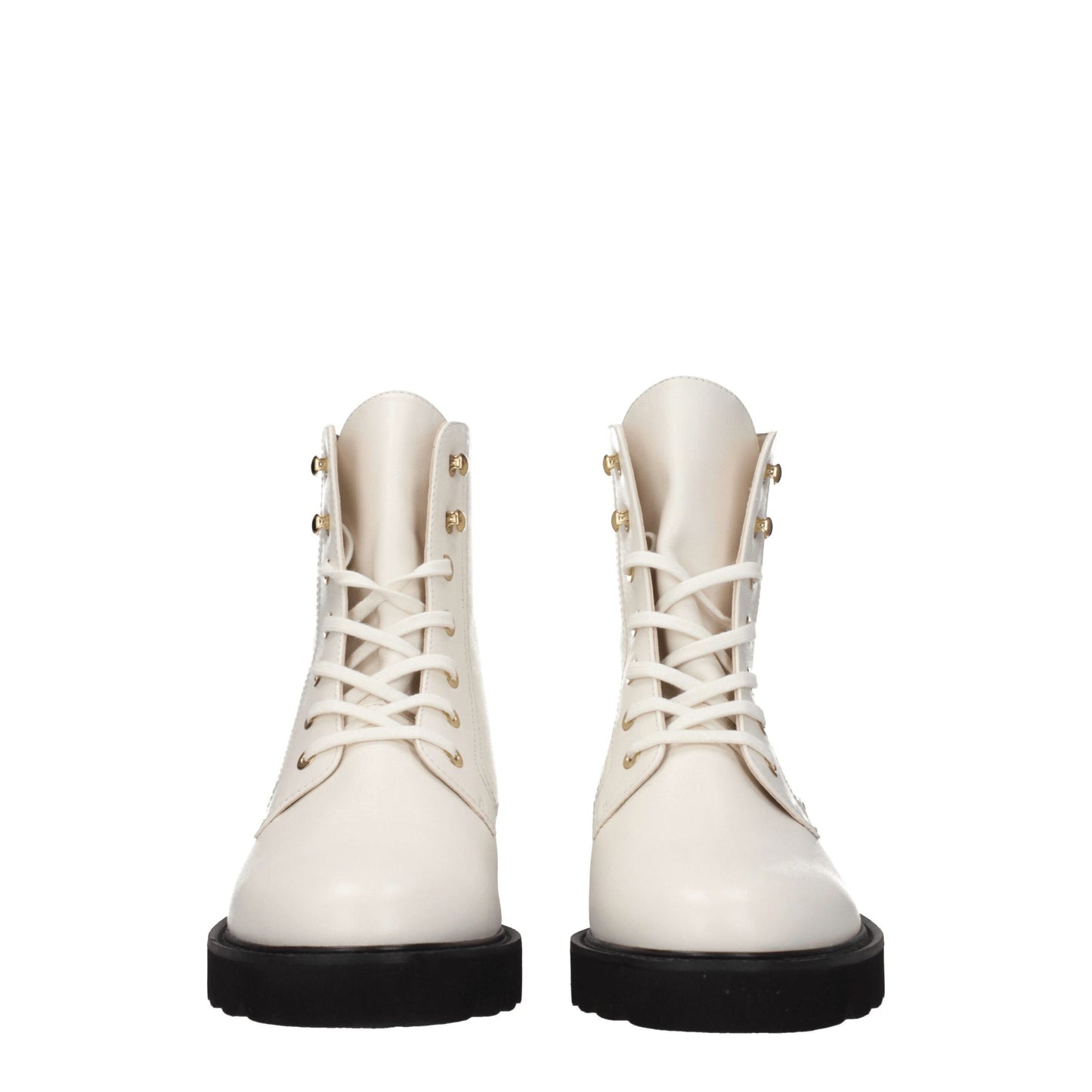 Stuart Weitzman White Leather Ankle