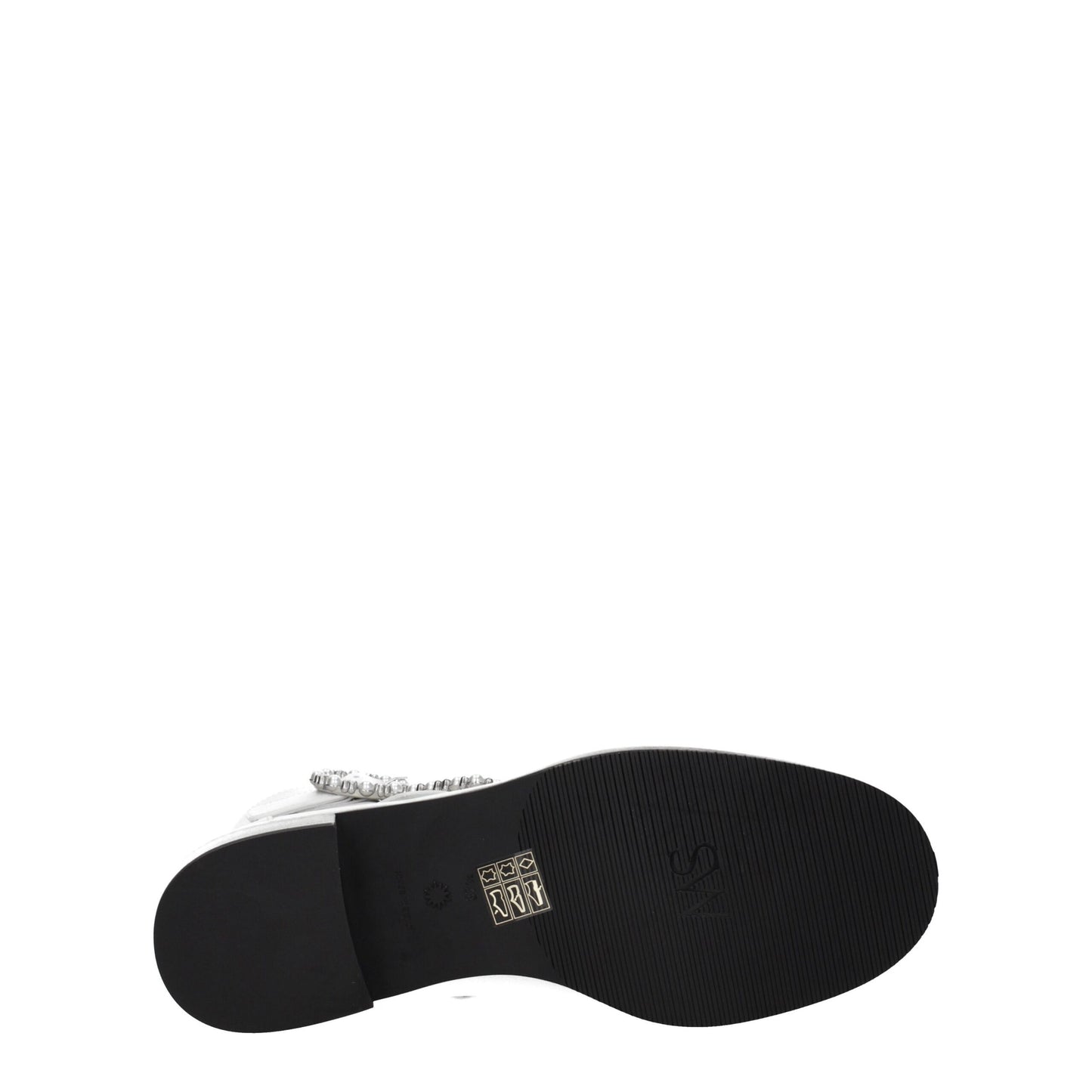 Stuart Weitzman White Leather Ankle