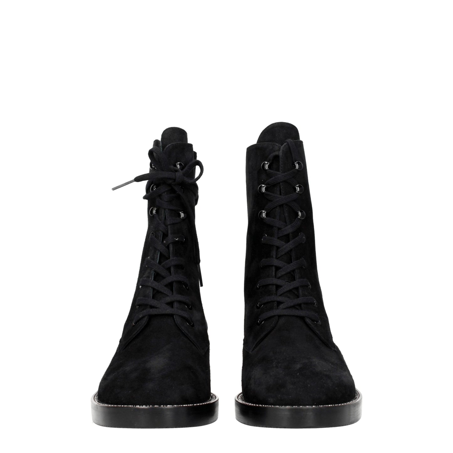 Stuart Weitzman Black Leather Ankle
