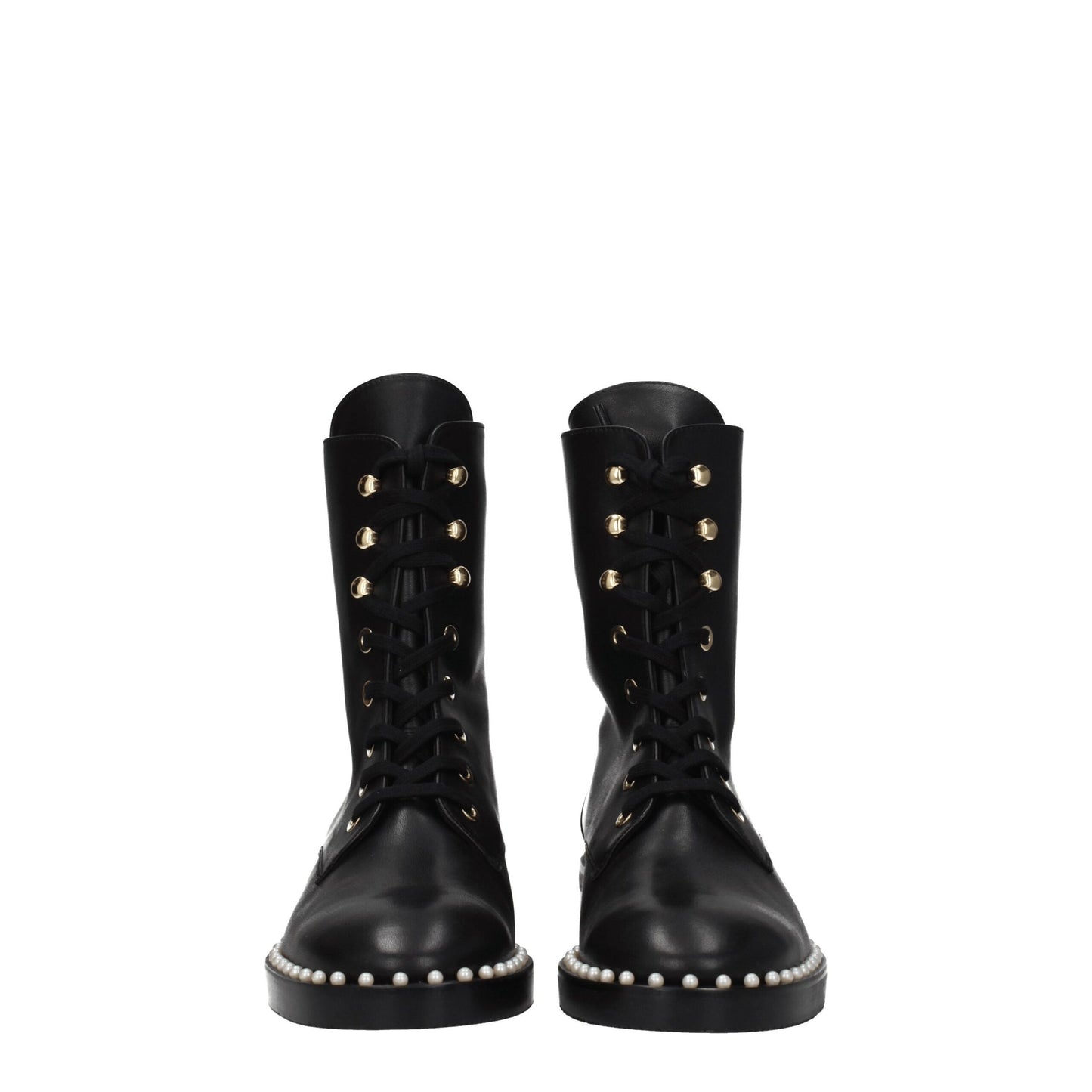 Stuart Weitzman Black Leather Ankle