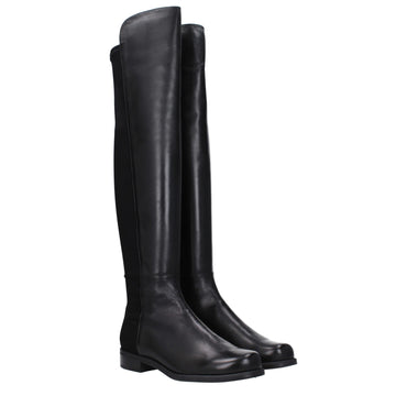 Stuart Weitzman Black Leather Boot