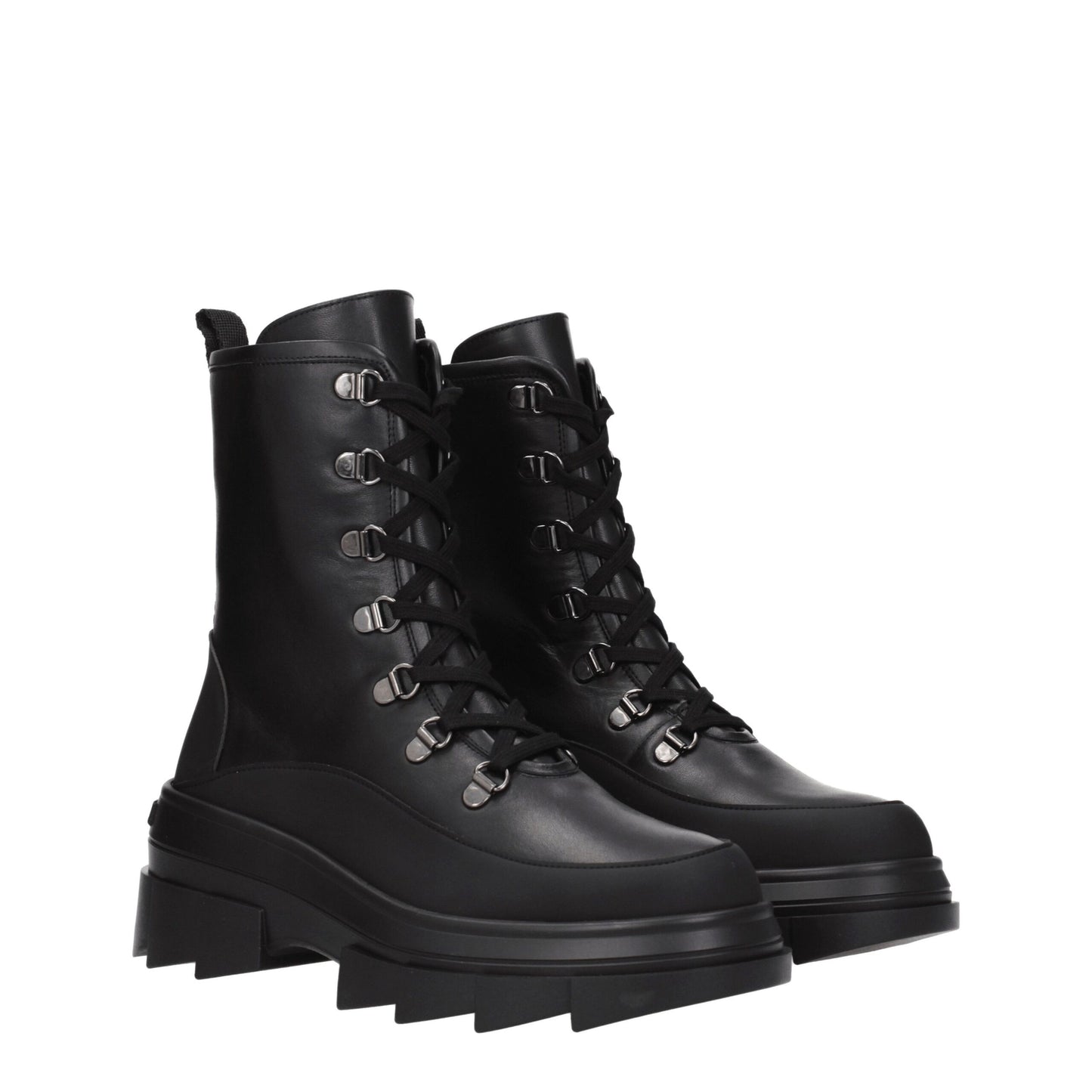 Stuart Weitzman Black Leather Ankle