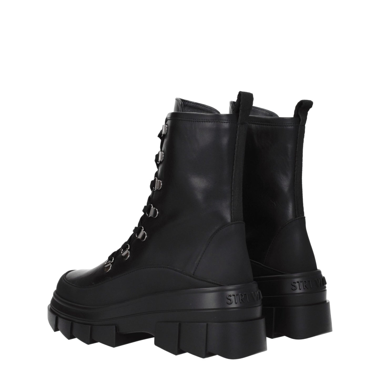 Stuart Weitzman Black Leather Ankle