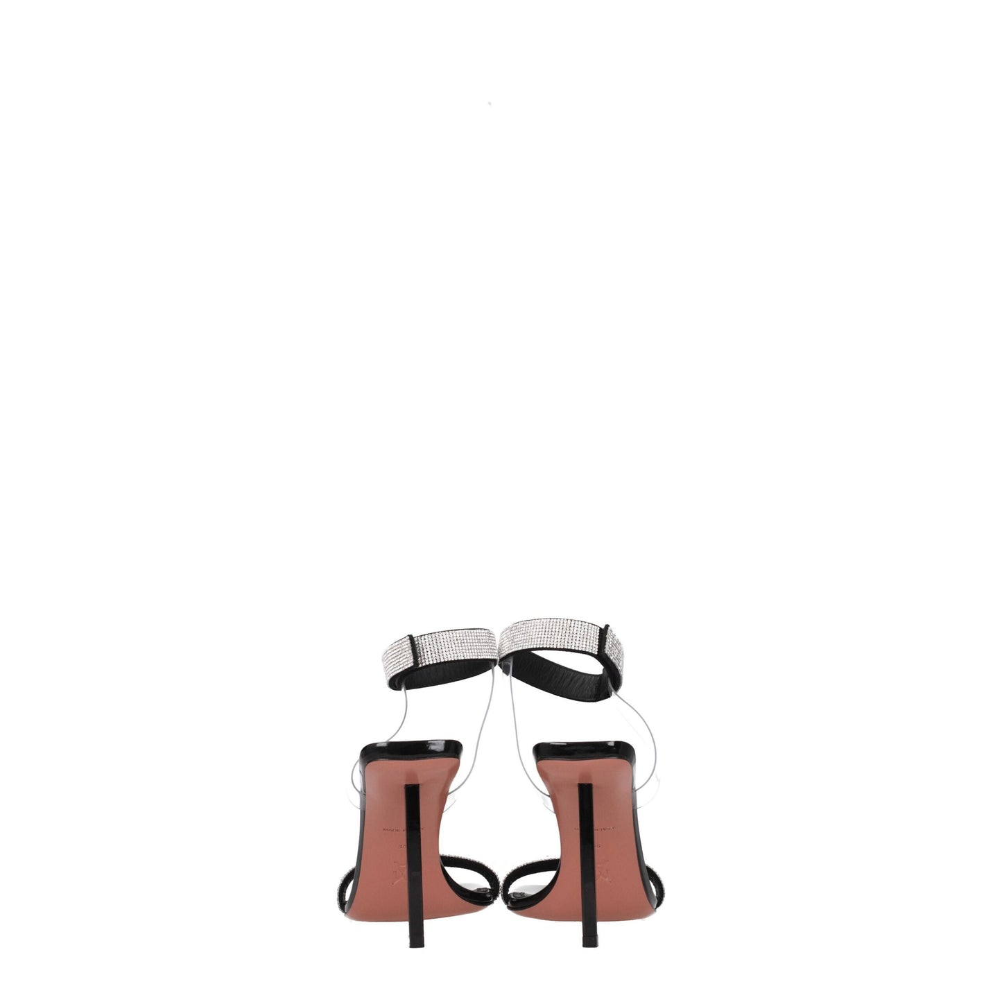 Amina Muaddi Black Crystals Sandal