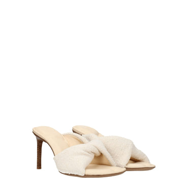 Jacquemus Beige Fabric Sandal