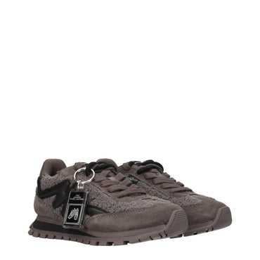 Marc Jacobs Gray Fur Sneakers